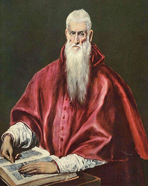 El Greco Hl. Hieronymus als Kardinal Norge oil painting art